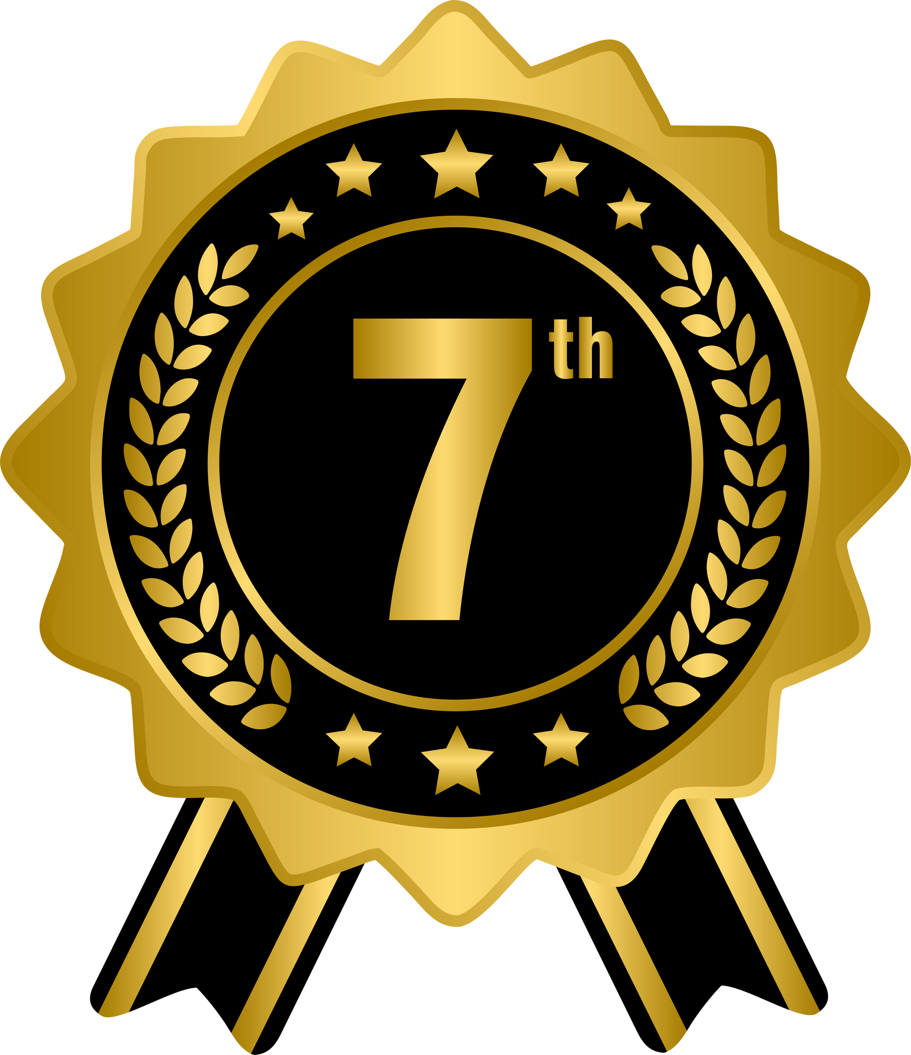 7th golden award medal